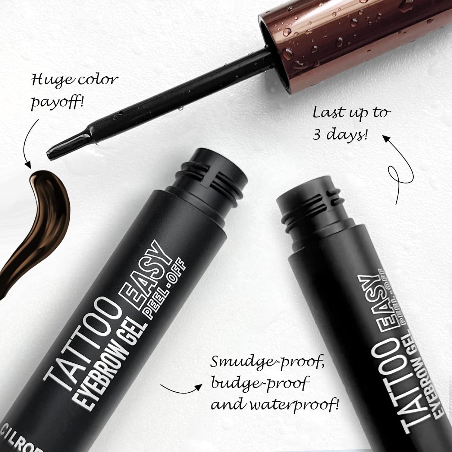 Gel pentru sprâncene cu efect tatuaj (Peel-Off)
